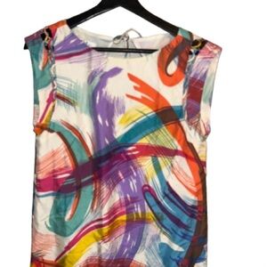 Tibi Multicolor Abstract Dress